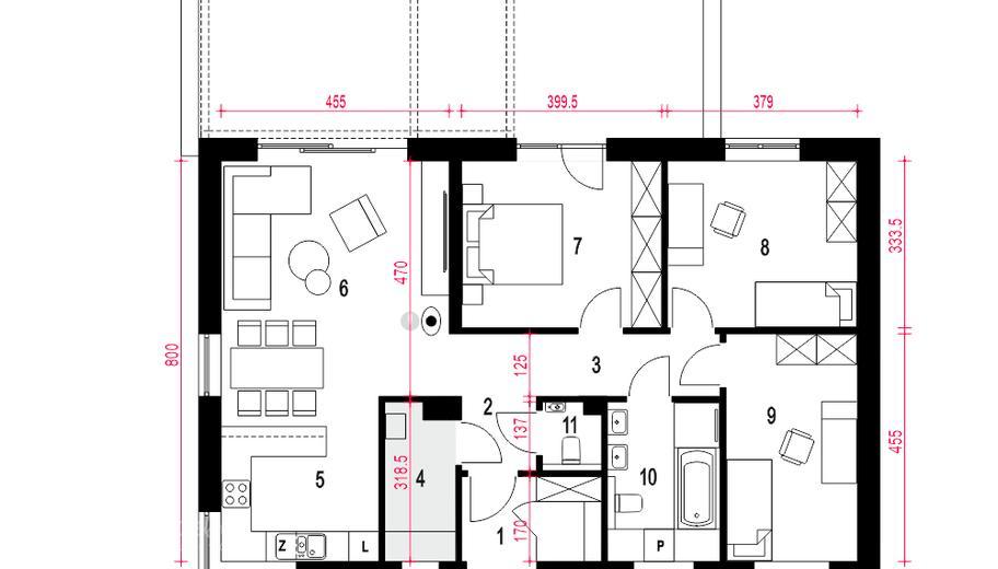 Pieris bez garażu [B]