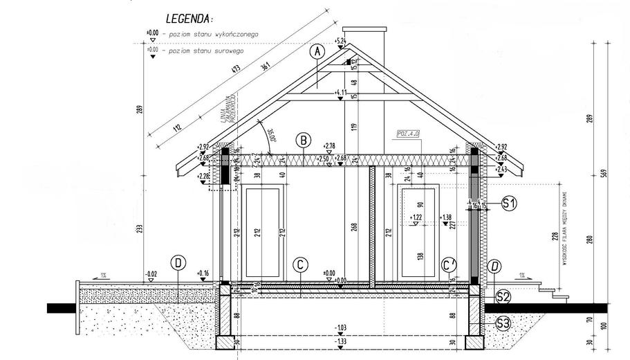 Projekt domu L-302 X mur
