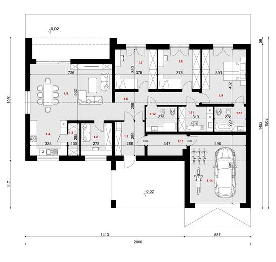 Projekt domu SP029 energo