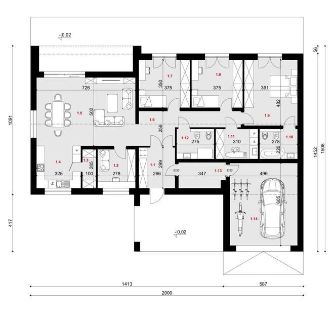 Projekt domu SP029 energo