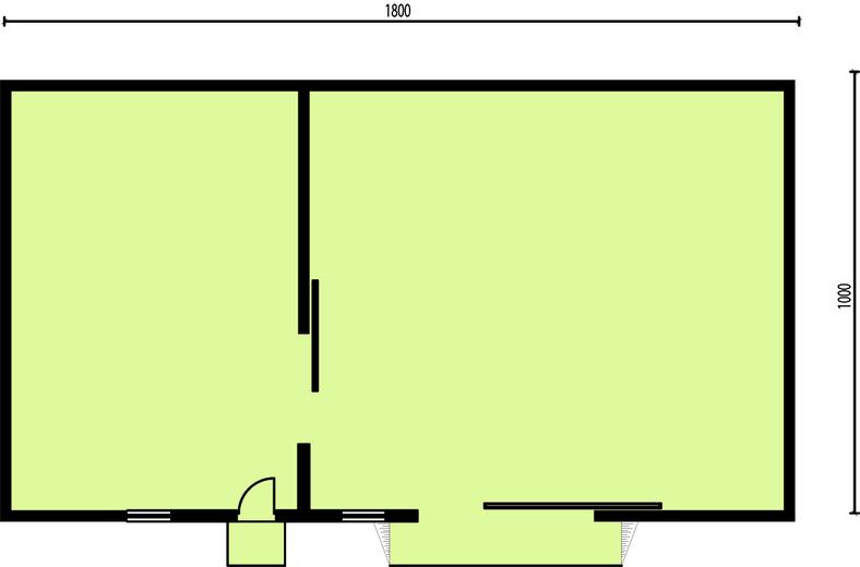 Budynek gospodarczy / Garaż G240 (drewniany)