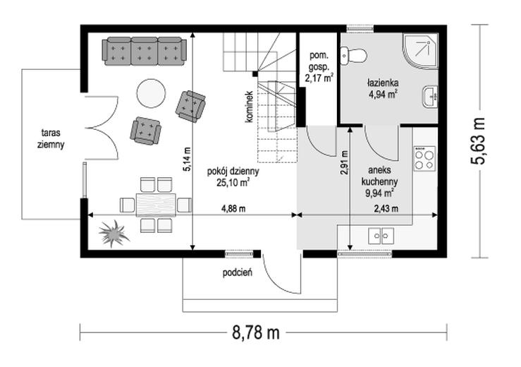 Sosenka Drewniana wariant D