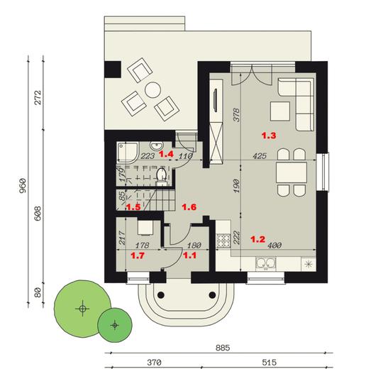 Projekt domu SP001 energo