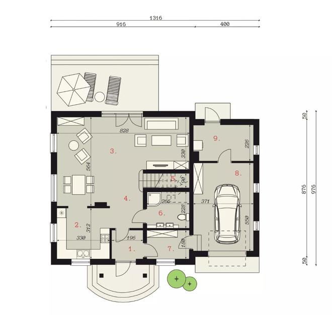 Projekt domu SP002 energo