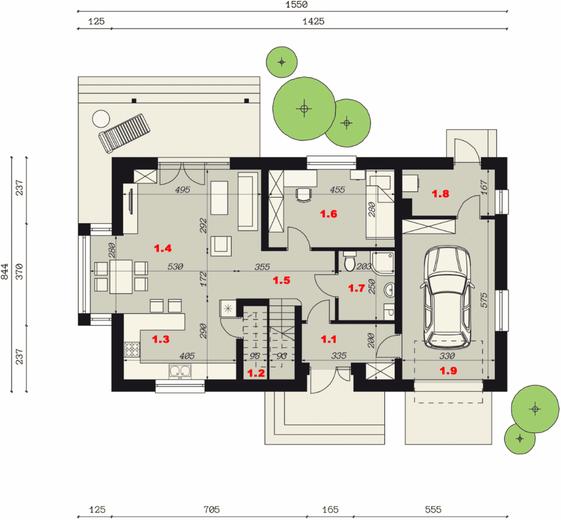 Projekt domu SP003 energo