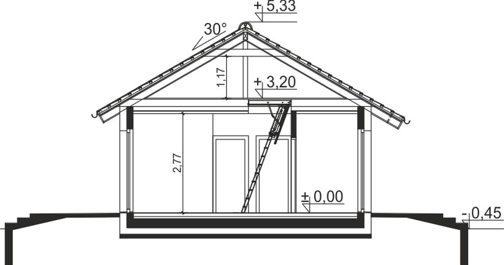 Tebe mini szkielet drewniany