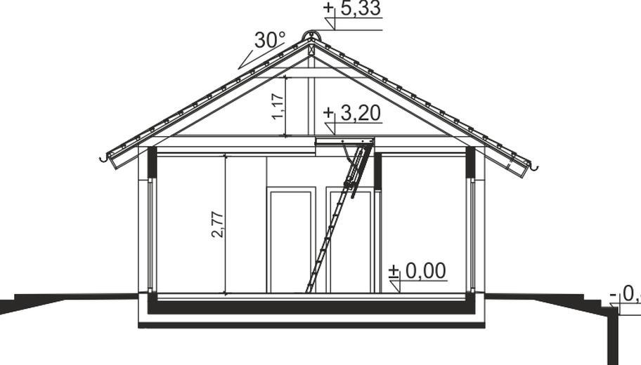 Tebe mini szkielet drewniany