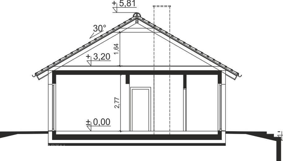 Tebe szkielet drewniany
