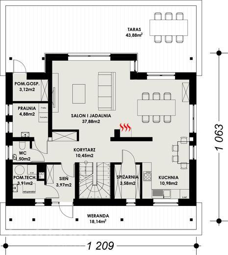 Projekt domu TK12