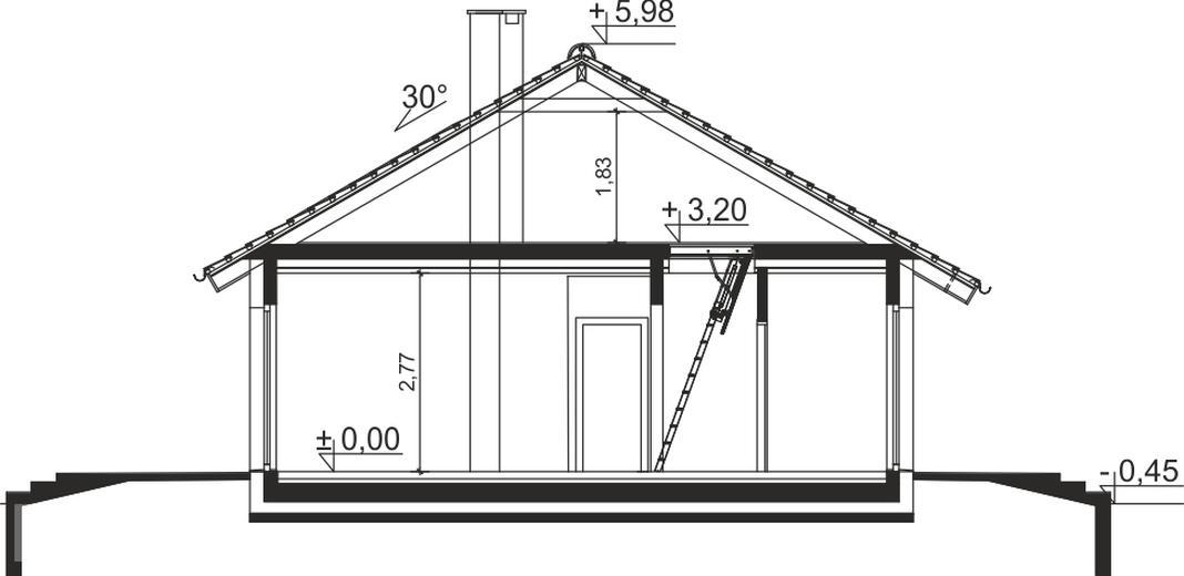 Tracja 2 szkielet drewniany
