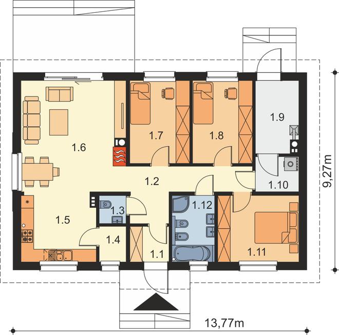 Tracja 2 szkielet drewniany