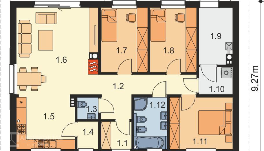 Tracja 2 szkielet drewniany