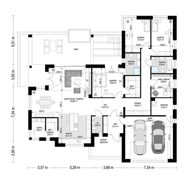 Willa Parterowa wariant C