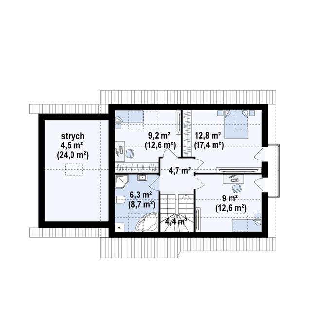 Projekt domu Z101 D GL