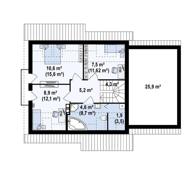Projekt domu Z102 D GP