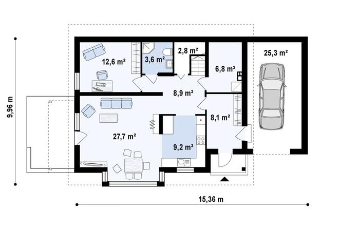 Projekt domu Z128 GP