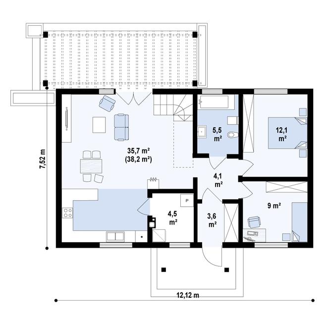 Projekt domu Z12 D A