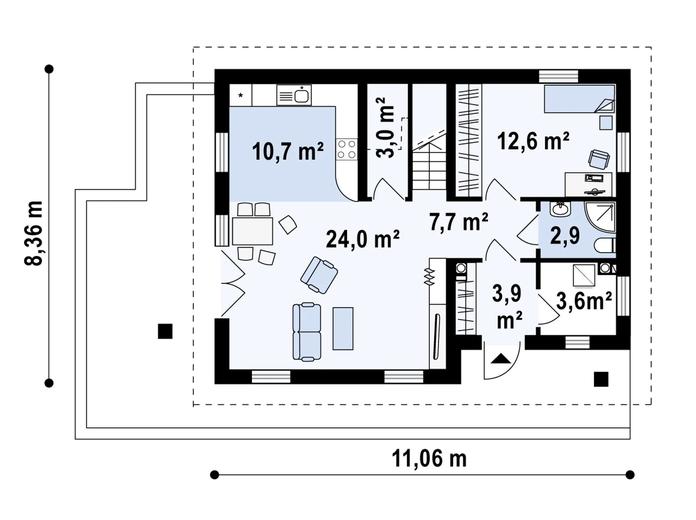 Projekt domu Z149 bG