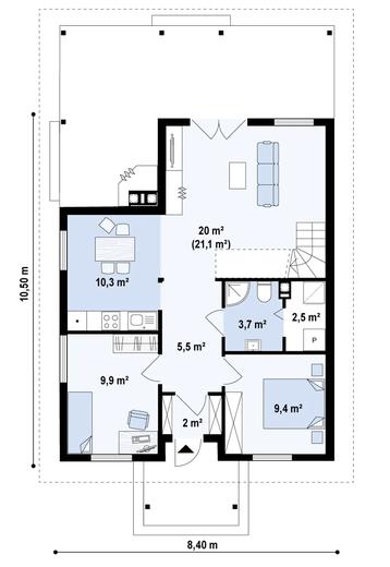 Projekt domu Z16 D 35