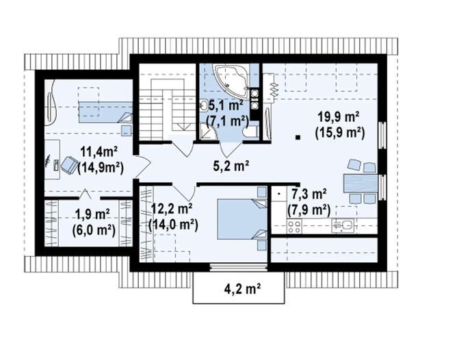 Projekt domu Z192