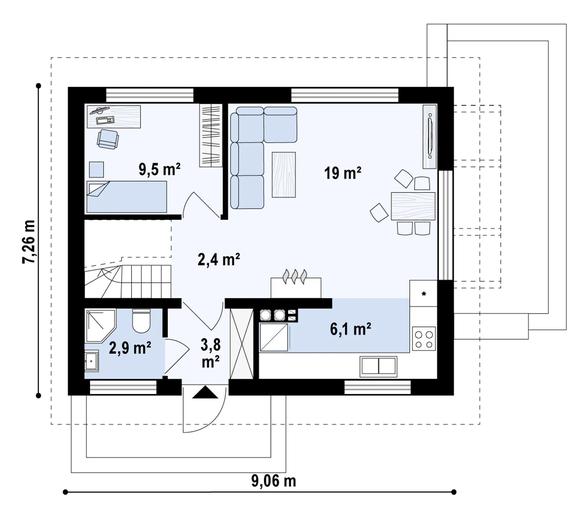 Projekt domu Z211 pc