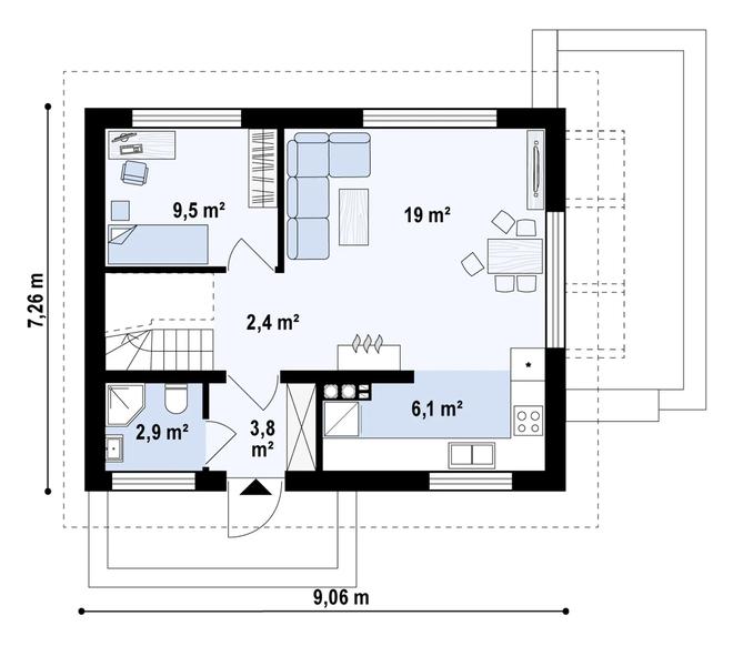 Projekt domu Z211 pc