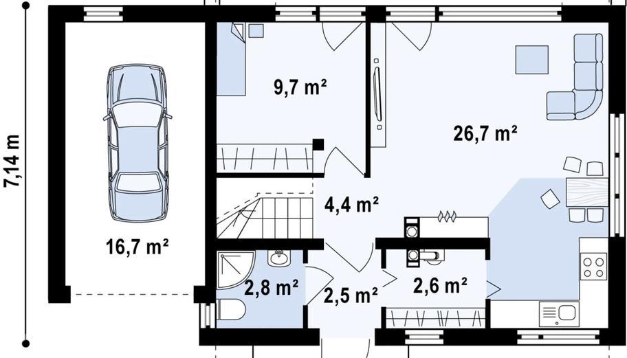 Projekt domu Z217