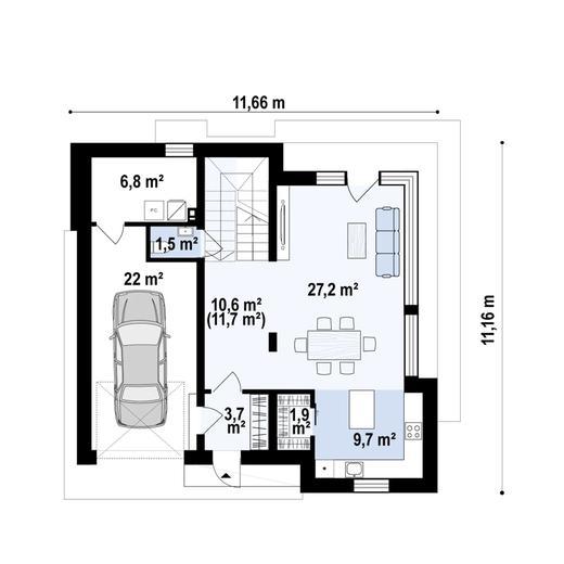 Projekt domu Z432