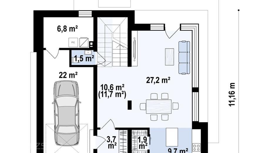 Projekt domu Z432