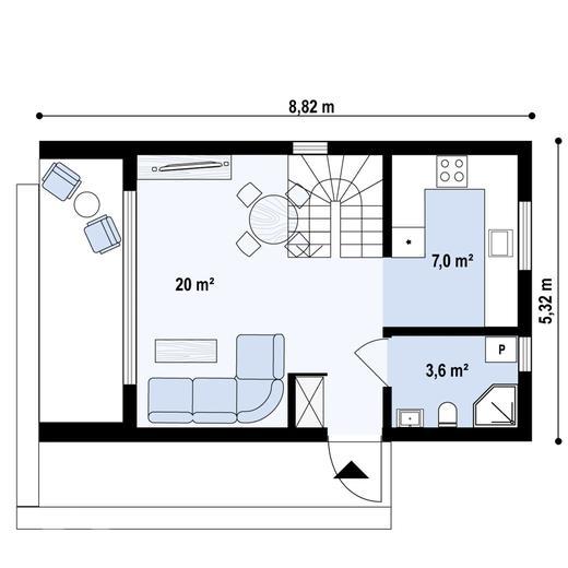 Projekt domu Z523 D