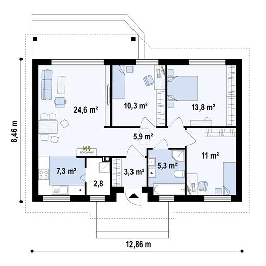 Projekt domu Z7 35 +