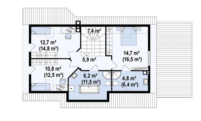 Projekt domu Z79 D GP